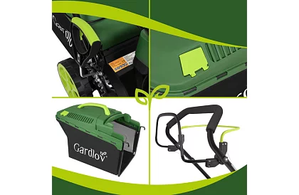 Mașină de tuns iarba cu motor pe benzină DriveX 149 cm³ - 2,3 kW, 406 mm, coș de 50l