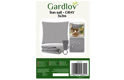 Plasă de umbrire pentru soare 3 × 2 m – Gri