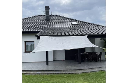 Plasă de umbrire pentru soare 3 × 2 m – Gri