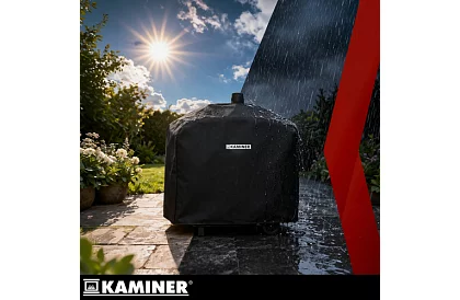 Grătar de grădină cu grătar din fontă, capac - pe cărbune