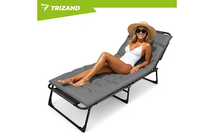 Leagăn de grădină pliabil 192 × 68 × 28 cm – Gri