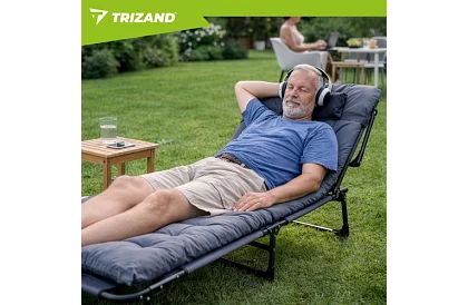 Leagăn de grădină pliabil 192 × 68 × 28 cm – Gri