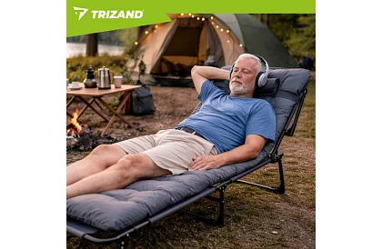 Leagăn de grădină pliabil 192 × 68 × 28 cm – Gri