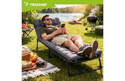 Leagăn de grădină pliabil 192 × 68 × 28 cm – Gri