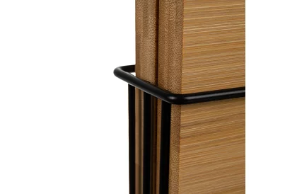 Set de 4 tăvițe din bambus pentru tăiere și servire + suport