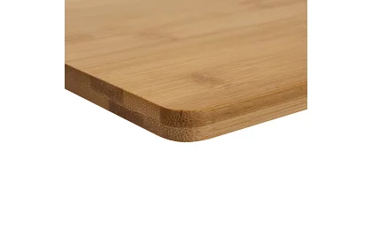 Set de 4 tăvițe din bambus pentru tăiere și servire + suport