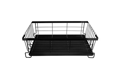 Suport pentru vase – cu două niveluri, negru