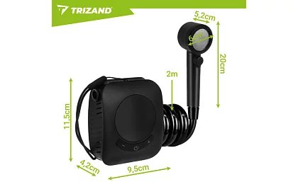 Duș de camping cu LCD și pompă de 8000 mAh – reîncărcabil