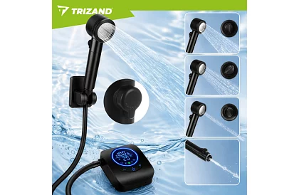 Duș de camping cu LCD și pompă de 8000 mAh – reîncărcabil