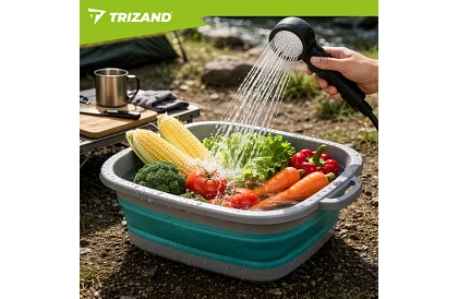 Duș de camping cu LCD și pompă de 8000 mAh – reîncărcabil