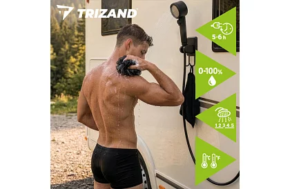 Duș de camping cu LCD și pompă de 8000 mAh – reîncărcabil