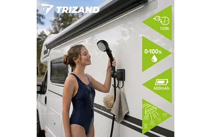 Duș de camping cu LCD și pompă de 6000 mAh – reîncărcabil