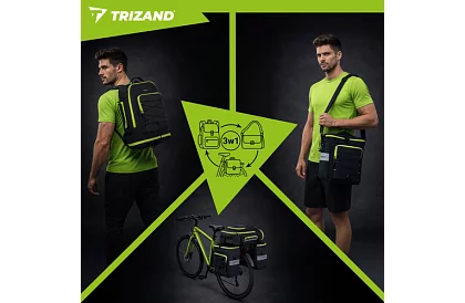 Geantă pentru bicicletă, rucsac 3 în 1 – pentru suportul bicicletei - 65 l