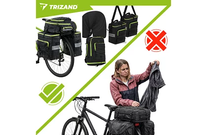 Geantă pentru bicicletă, rucsac 3 în 1 – pentru suportul bicicletei - 65 l