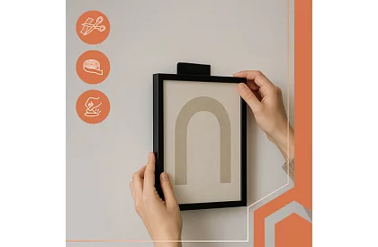 Fâșie autocolantă de velcro 5 x 500 cm – negru