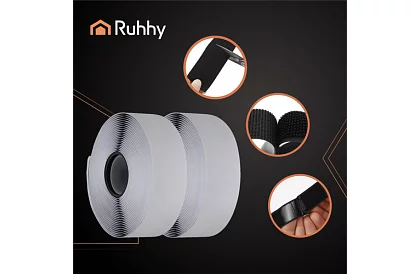 Fâșie autocolantă de velcro 5 x 500 cm – negru