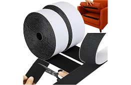 Fâșie autocolantă de velcro 5 x 500 cm – negru