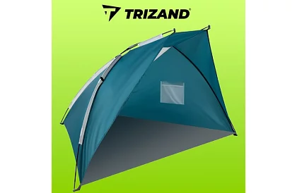 Cort de plajă gri-albastru 220 × 120 × 120 cm