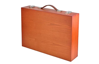 Set de artă pentru pictură în cutie de lemn – 177 de piese