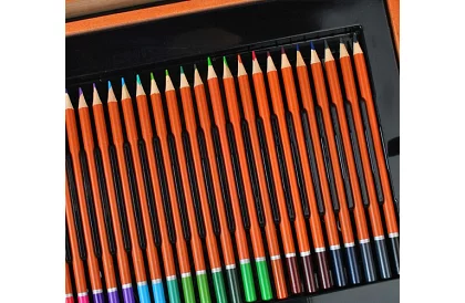 Set de artă pentru pictură în cutie de lemn – 177 de piese