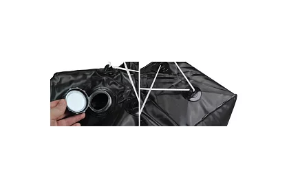 Dușă solară portabilă de călătorie OLARN 40 litri