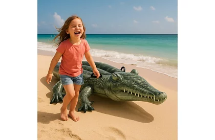 Saltea gonflabilă crocodil 170 x 86 cm – I57551