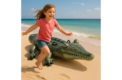 Saltea gonflabilă crocodil 170 x 86 cm – I57551