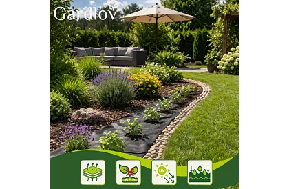 UV agrotextile împotriva ierburilor 1,6x20 m, 50 g/m2, negru