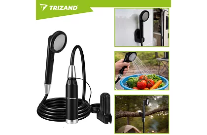 Duș de camping cu pompă 2200 mAh – reîncărcabil