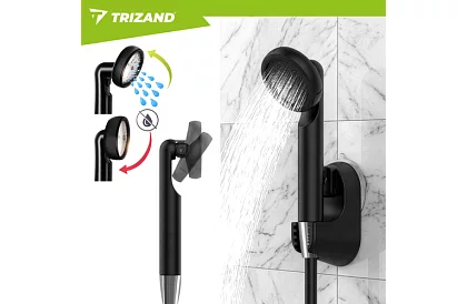 Duș de camping cu pompă 2200 mAh – reîncărcabil