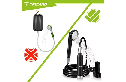 Duș de camping cu pompă 2200 mAh – reîncărcabil