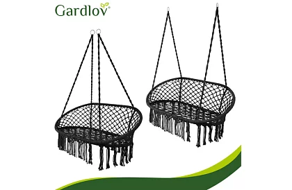 Leagăn de grădină cu două locuri Stork's Nest + perne