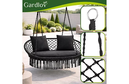 Leagăn de grădină cu două locuri Stork's Nest + perne