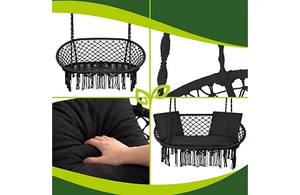 Leagăn de grădină cu două locuri Stork's Nest + perne