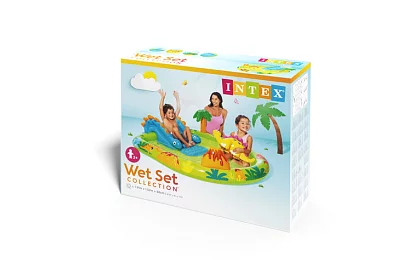 Teren de joacă gonflabil cu apă cu tobogan 191 x 152 x 58 cm – Dinozaur I57166