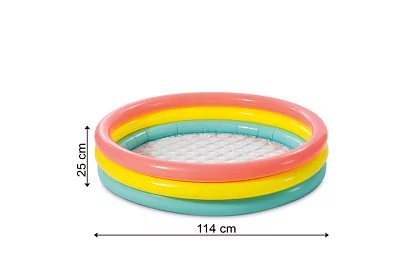 Piscină gonflabilă pentru copii cu fund moale 114 x 25 cm – I57412NP
