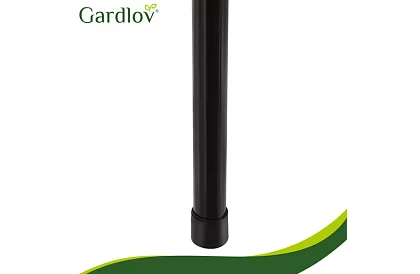 Masă de grădină pliabilă neagră – masă pentru balcon, terasă