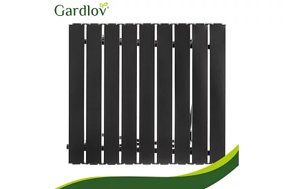 Masă de grădină pliabilă neagră – masă pentru balcon, terasă