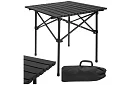 Masă de grădină pliabilă neagră – masă pentru balcon, terasă