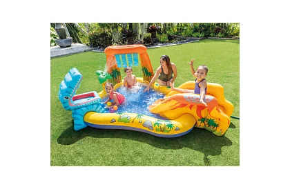 Teren de joacă gonflabil cu apă cu tobogan 5 în 1 – I57444