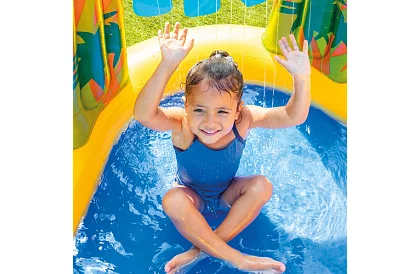 Teren de joacă gonflabil cu apă cu tobogan 5 în 1 – I57444