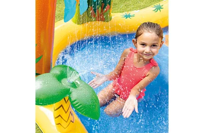 Teren de joacă gonflabil cu apă cu tobogan 5 în 1 – I57444