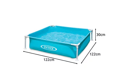 Piscină pentru copii cu cadru 122 × 122 × 30 cm – I57173