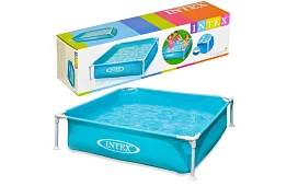 Piscină pentru copii cu cadru 122 × 122 × 30 cm – I57173