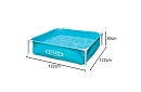 Piscină pentru copii cu cadru 122 × 122 × 30 cm – I57173