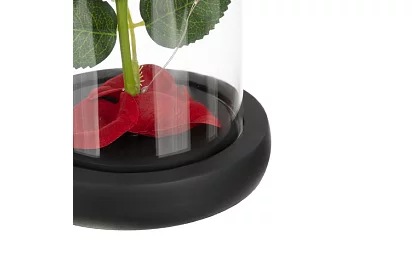 Trandafir etern în sticlă cu iluminare LED