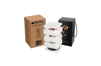 Trandafir etern în sticlă cu iluminare LED