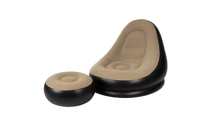 Scaun gonflabil cu suport pentru picioare - capacitate de încărcare 120 kg