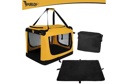 Geantă de transport pliabilă pentru animale – 60 × 42 × 44 cm