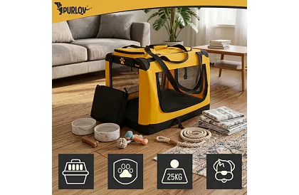 Geantă de transport pliabilă pentru animale – 60 × 42 × 44 cm